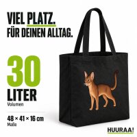 Einkaufstasche Abessinier Comic Canvas-Shopper 30 Liter