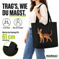 Einkaufstasche Abessinier Comic Canvas-Shopper 30 Liter