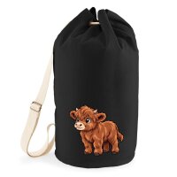 Seesack Zottelrindbaby Comic 20 Liter Black