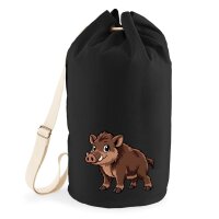 Seesack Wildschwein Comic 20 Liter Black