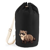 Seesack Waschb&auml;rhund Comic 20 Liter Black