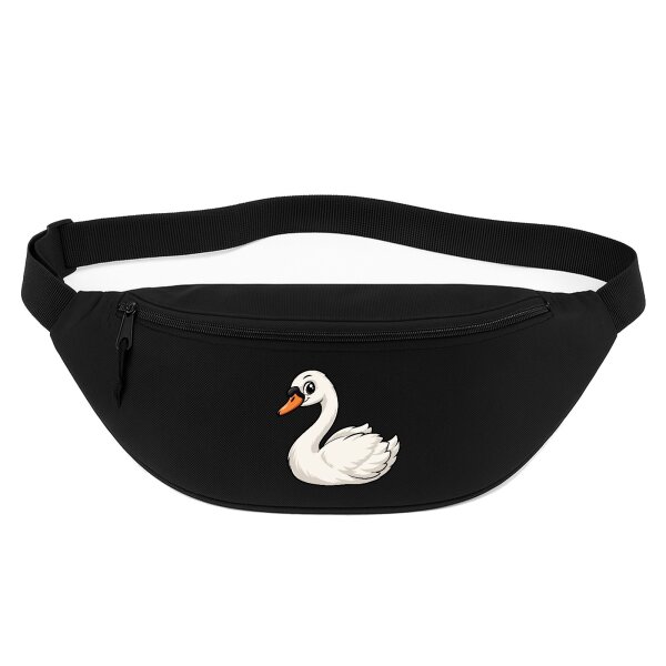 Bauchtasche Schwan Comic 2,5 Liter Black