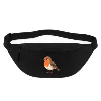 Bauchtasche Rotkehlchen Comic 2,5 Liter Black
