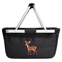 Einkaufskorb faltbar Reh Comic 20 Liter Black