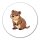 Aufkleber Quokka Comic 10cm rund