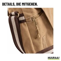 Umhängetasche Ralitystar mit Herz, Canvas, 14 Liter