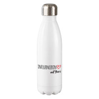 Trinkflasche Influencerin mit Herz, 500 ml