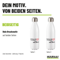 Trinkflasche Vlogger mit Herz, 500 ml