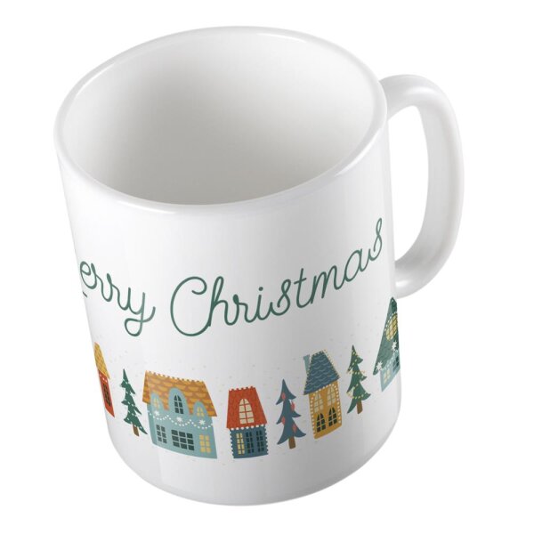 Kaffeetasse Merry Christmas Weiß 330ml