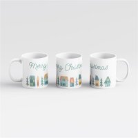 Kaffeetasse Merry Christmas Weiß 330ml