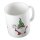 Kaffeetasse Wichtel Merry Christmas Weiß 330ml