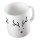 Kaffeetasse Rentier Rudolph Weiß 330ml