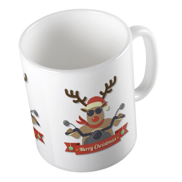 Kaffeetasse Cooles Rentier Weiß 330ml