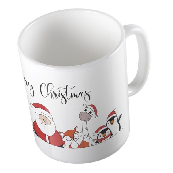 Kaffeetasse Merry Christmas Familie Weiß 330ml
