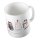 Kaffeetasse Meowy Christmas Katzen Weiß 330ml