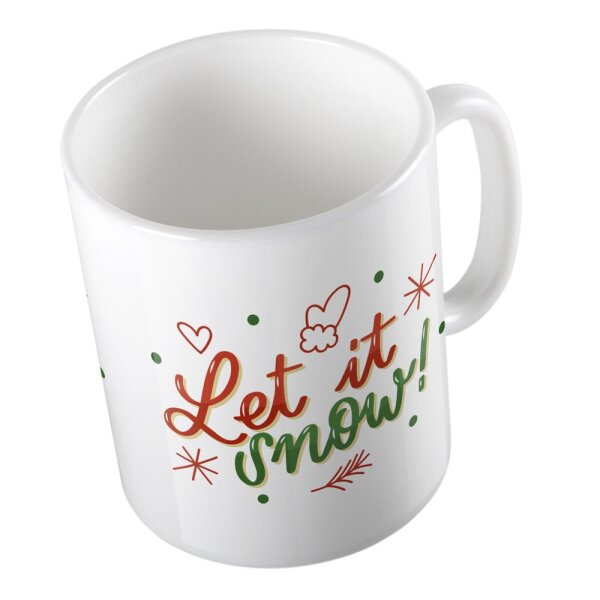 Kaffeetasse Let it Snow Weiß 330ml