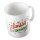 Kaffeetasse Santa is Coming Weiß 330ml