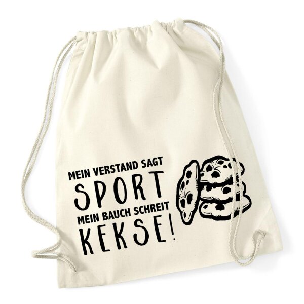 Turnbeutel Verstand Sport Bauch Kekse 12 Liter