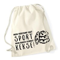 Turnbeutel Verstand Sport Bauch Kekse 12 Liter