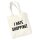 Jutebeutel I hate shopping 10 Liter