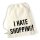 Turnbeutel I hate shopping 12 Liter