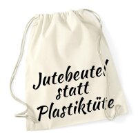 Turnbeutel statt Plastiktüte 12 Liter