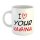 Kaffeetasse I love your Vagina Weiß 330ml