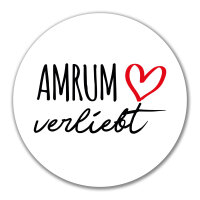 Aufkleber Amrum verliebt 10cm Sticker