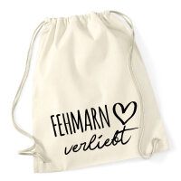 Turnbeutel Fehmarn verliebt 12 Liter