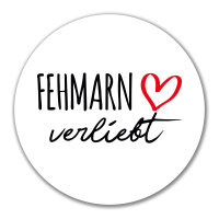 Aufkleber Fehmarn verliebt 10cm Sticker