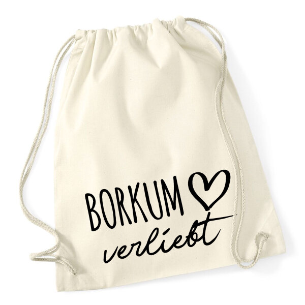 Turnbeutel Borkum verliebt 12 Liter