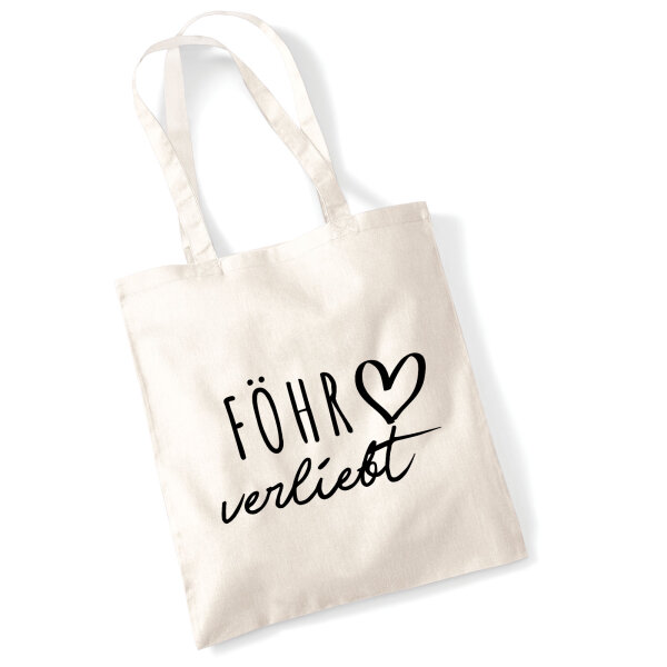 Jutebeutel Föhr verliebt 10 Liter