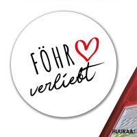 Aufkleber Föhr verliebt 10cm Sticker