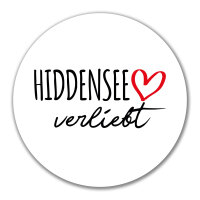 Aufkleber Hiddensee verliebt 10cm Sticker