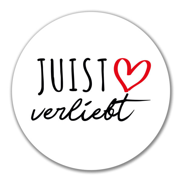 Aufkleber Juist verliebt 10cm Sticker