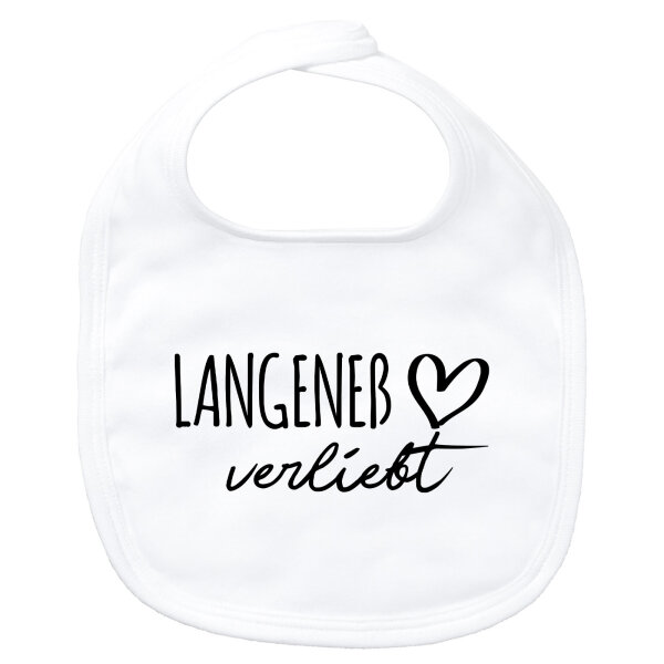 Baby Lätzchen Langeneß verliebt Klettverschluss