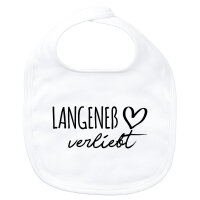 Baby Lätzchen Langeneß verliebt Klettverschluss