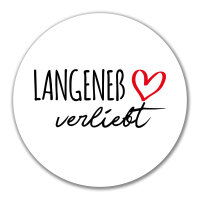 Aufkleber Langeneß verliebt 10cm Sticker