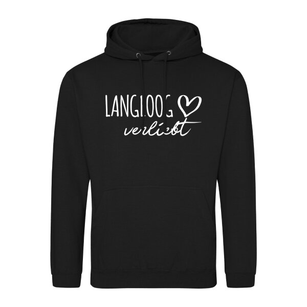 Unisex Hoodie Langeoog verliebt Größe S-3XL