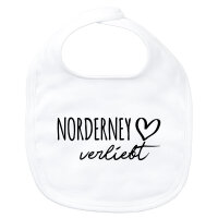 Baby Lätzchen Norderney verliebt