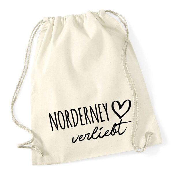Turnbeutel Norderney verliebt 12 Liter