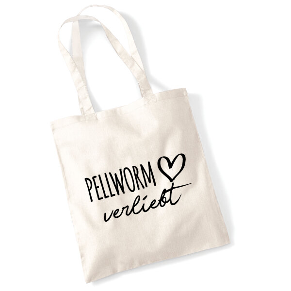 Jutebeutel Pellworm verliebt 10 Liter