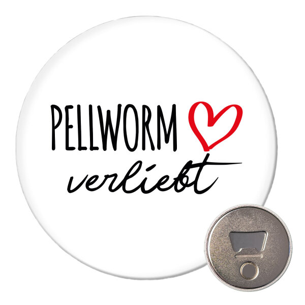 Magnet Pellworm verliebt 59mm Kühlschrankmagnet Flaschenöffner