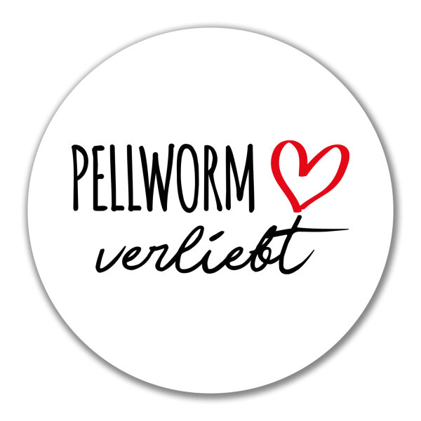 Aufkleber Pellworm verliebt 10cm Sticker