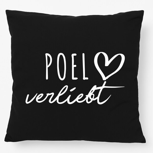 Kissen Poel verliebt 40x40cm