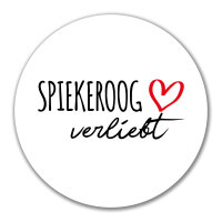 Aufkleber Spiekeroog verliebt 10cm Sticker