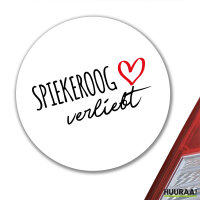 Aufkleber Spiekeroog verliebt 10cm Sticker