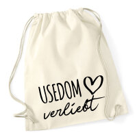 Turnbeutel Usedom verliebt 12 Liter
