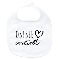 Baby Lätzchen Ostsee verliebt