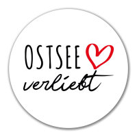 Aufkleber Ostsee verliebt 10cm Sticker